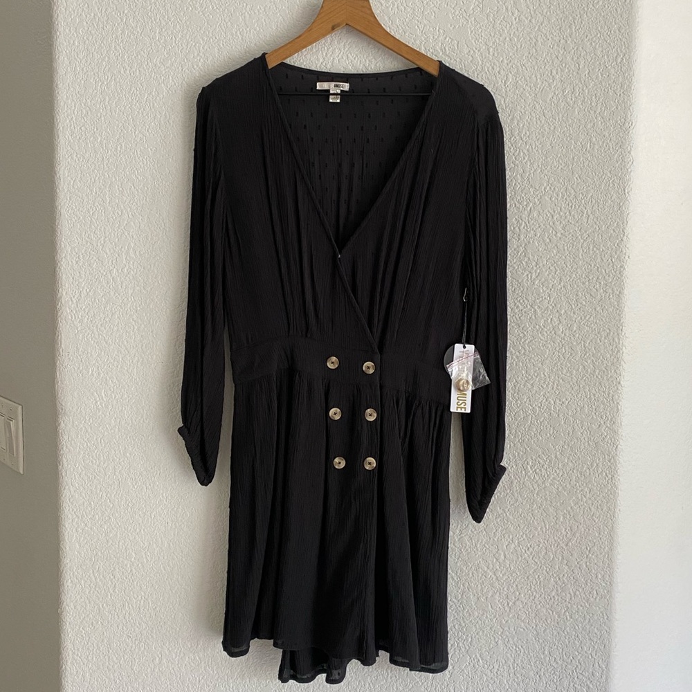 Amuse Society Woven Dress, Size Large